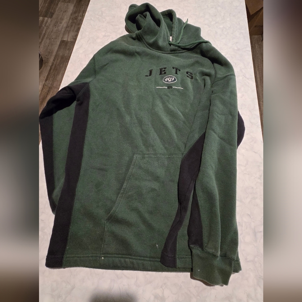 NFL New York Jets Green Hoodie Unisex XL Embroidered Logo